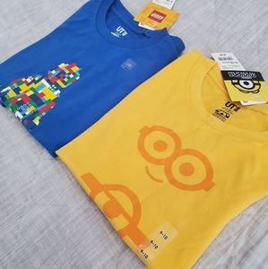 LEGO and Minions, set of 2 short sleeve kids t-shirts